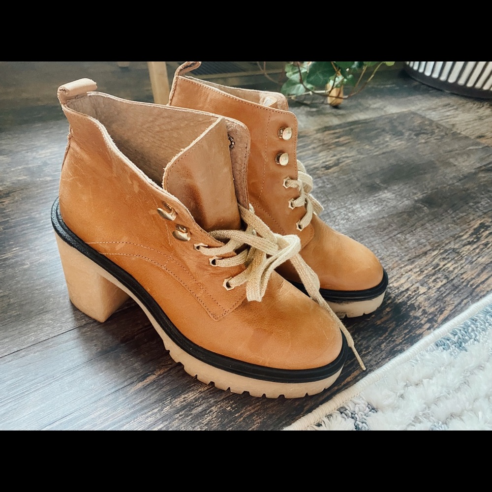 Free people heeled hiker boot